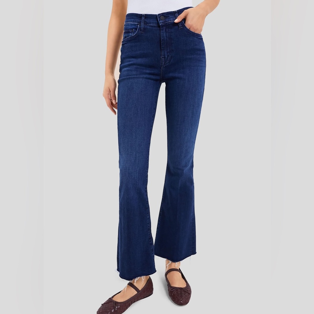 MOTHER Denim The Weekender Fray Jeans in Mint Condition Wash Size 32 (Altered)